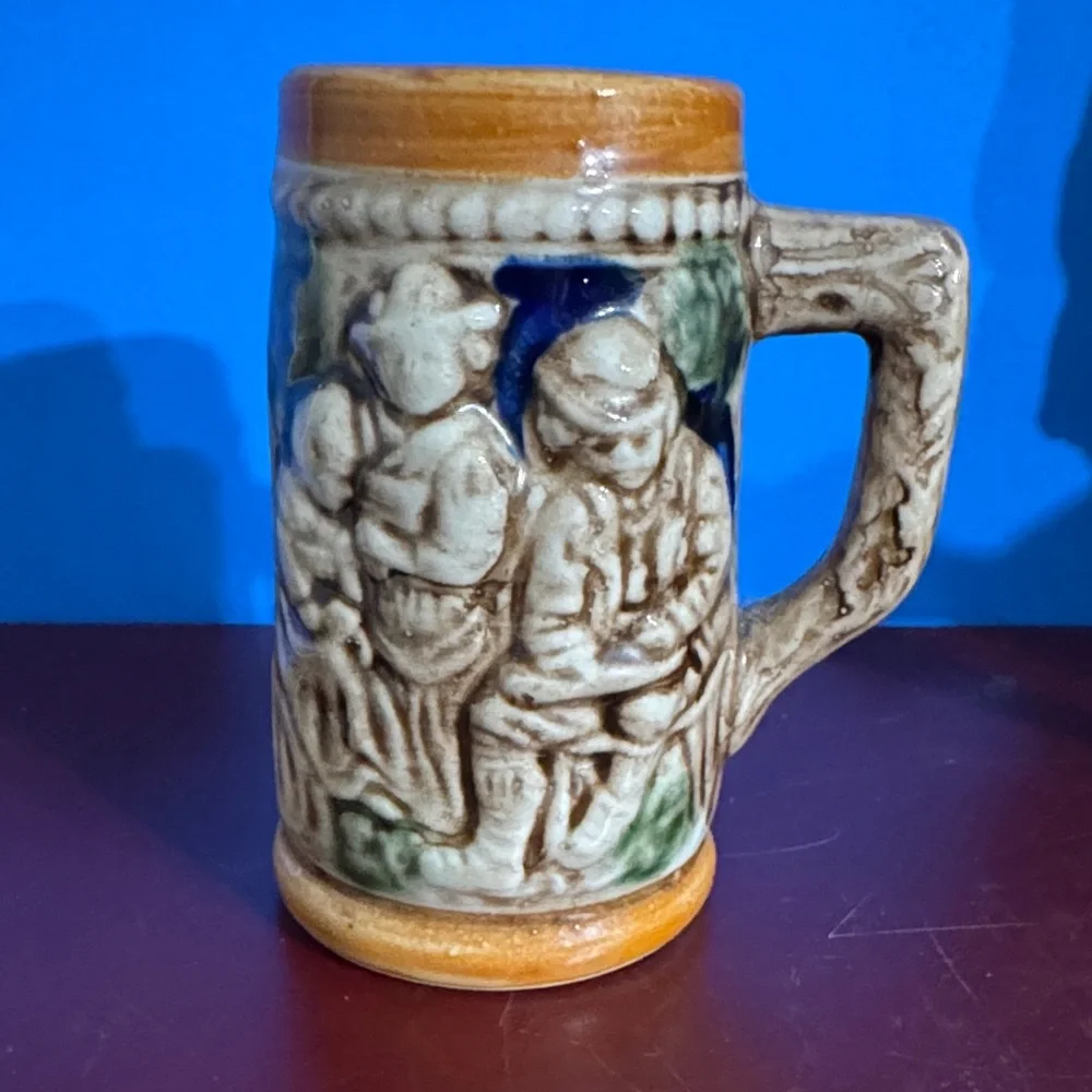 Vintage Swiss Souvenir Ceramic Mug. Small beer stein from Switzerland.